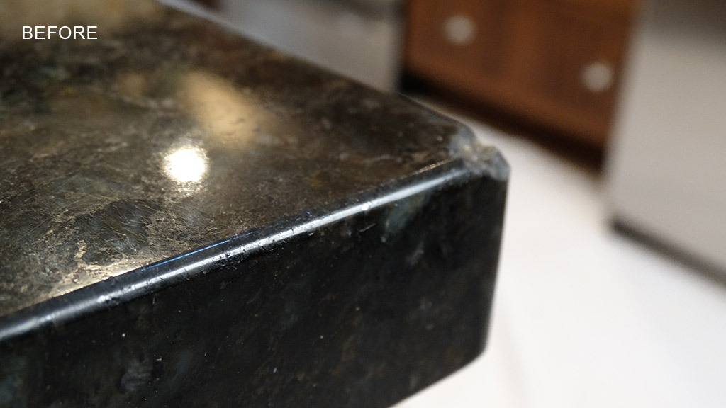 Chipped Granite Countertop
