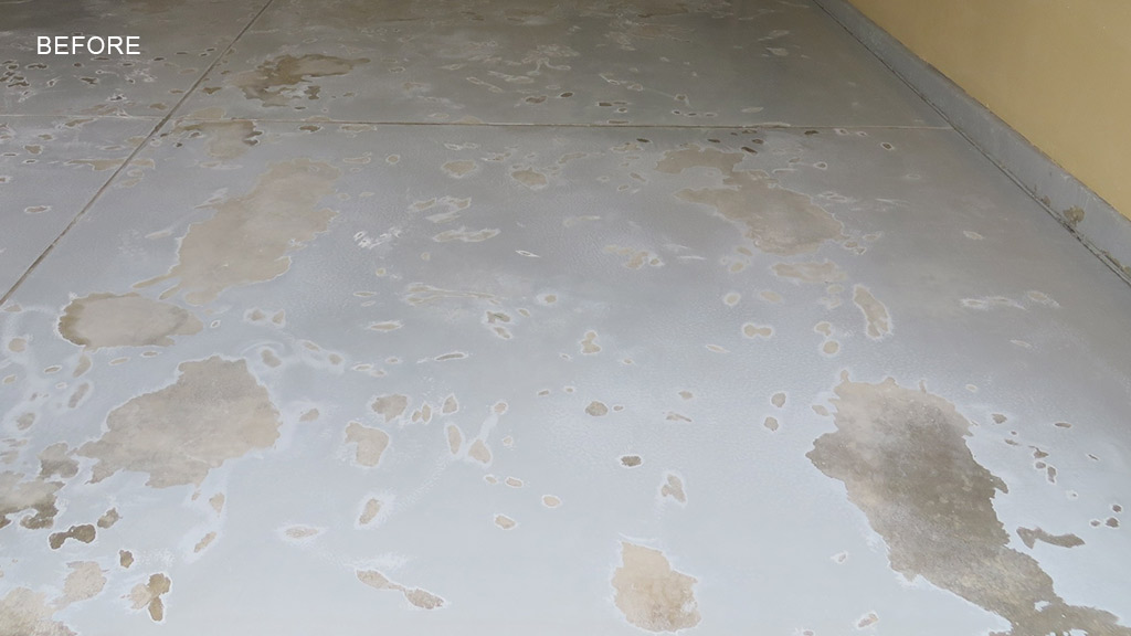 Garage Floor Before