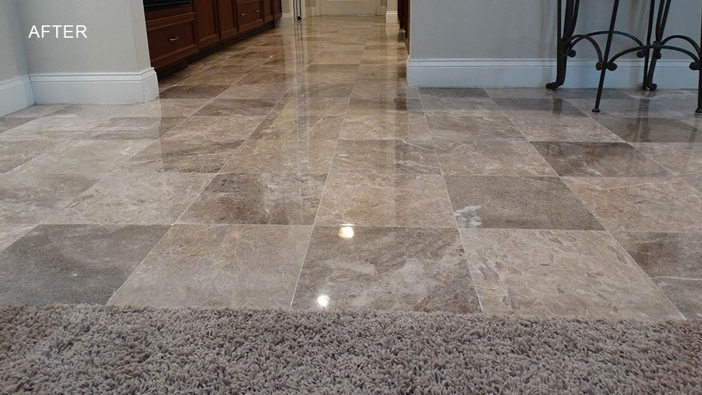 Marble Floor Restored